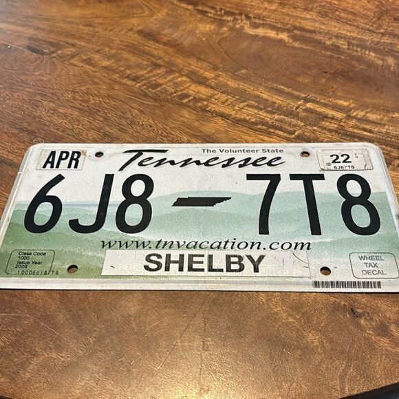 Tennessee Shelby Co license plate - Picture 1 of 4